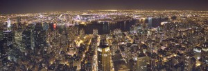 Nachtpanorama New York