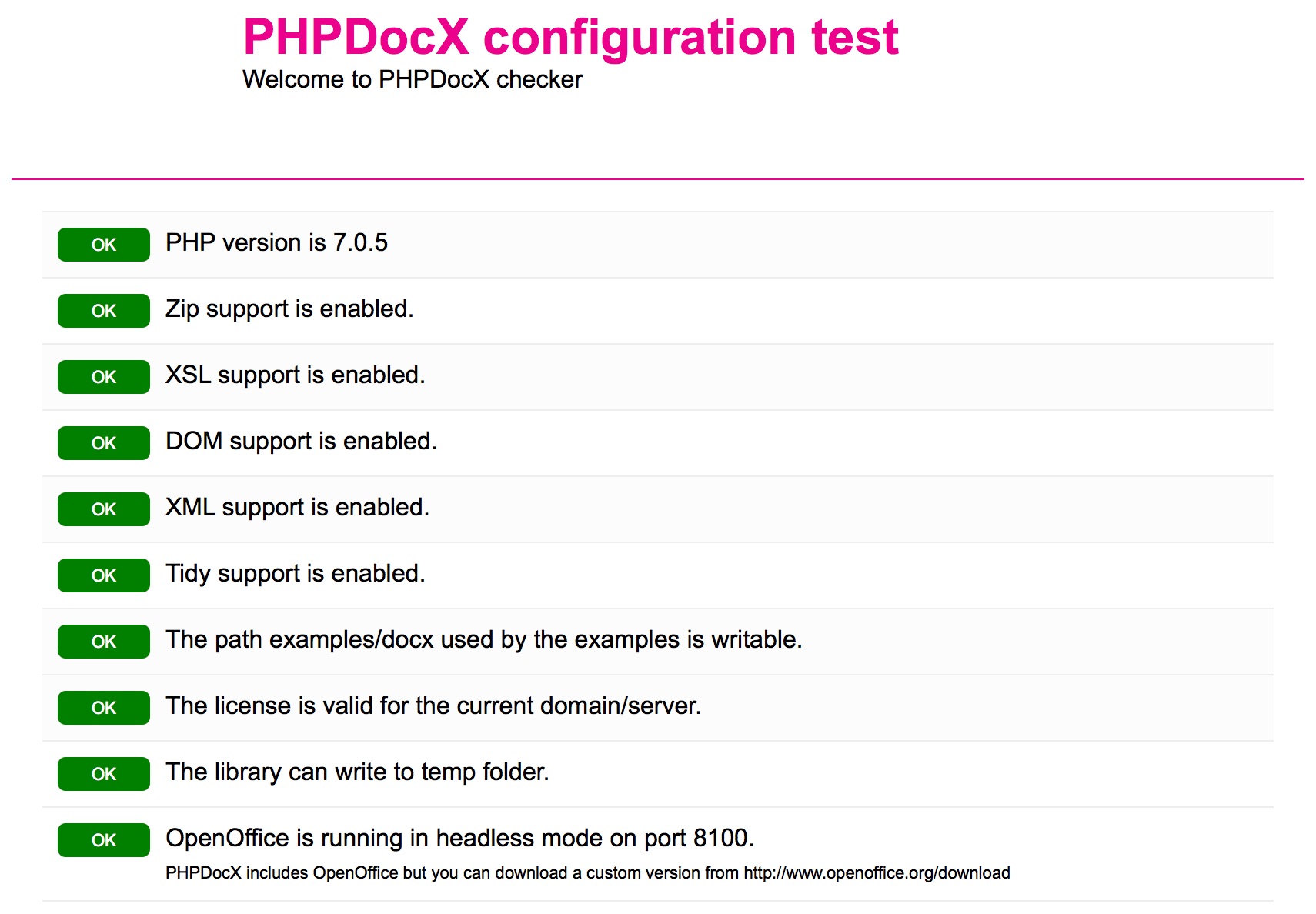 PHPDOCX und LibreOffice headless auf Centos 7